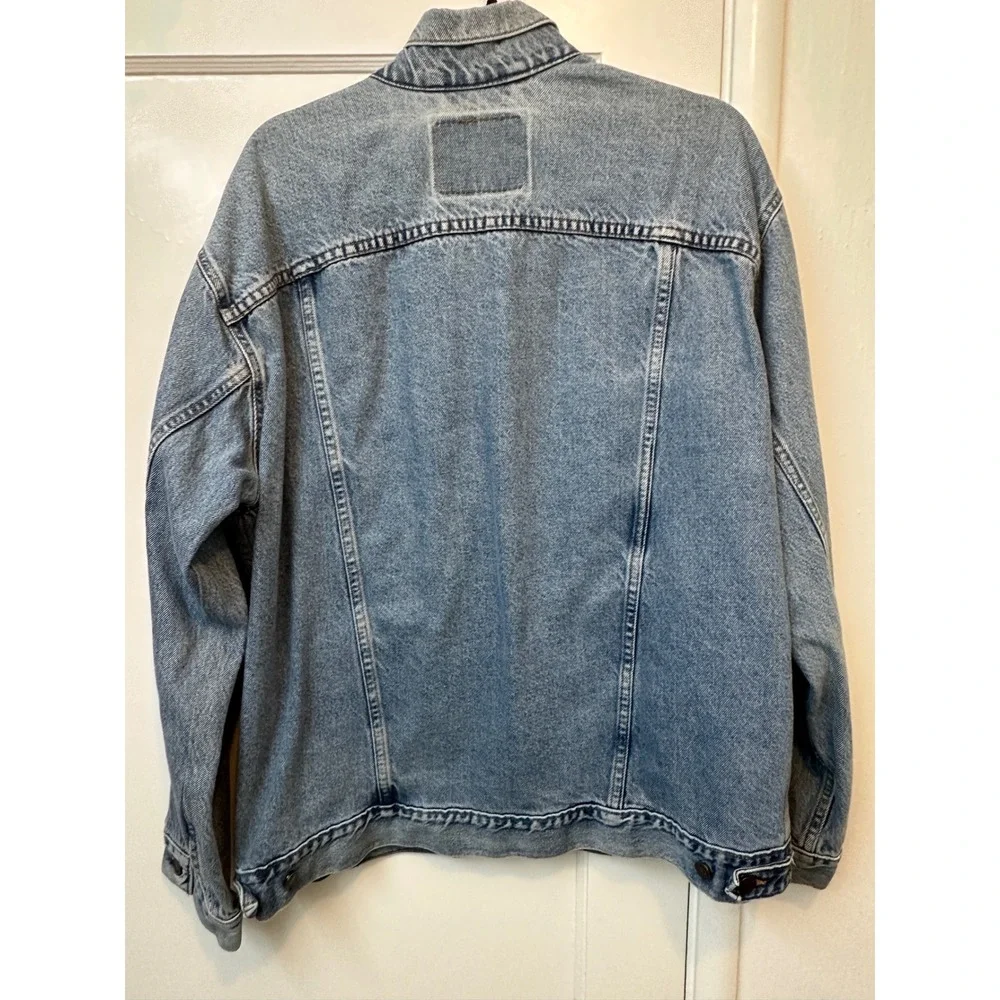 Vintage Levis 70507 Denim Trucker Jacket XL USA Light Wash Distressed Type 3 - Picture 5 of 6